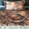 POŚCIEL Z WEŁNY WIELBŁĄDZIEJ CAMEL CAPPUCCINO KWIAT LOTOSU 140x200