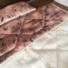 POŚCIEL Z WEŁNY WIELBŁĄDZIEJ CAMEL CAPPUCCINO KWIAT LOTOSU 140x200