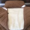 POŚCIEL Z WEŁNY CAMEL CIEMNY PASY + MERYNOS TUMBLER 140x200 + PODKŁAD