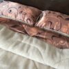 POŚCIEL Z WEŁNY WIELBŁĄDZIEJ CAMEL CAPPUCCINO KWIAT LOTOSU 160x200