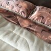 POŚCIEL Z WEŁNY WIELBŁĄDZIEJ CAMEL CAPPUCCINO KWIAT LOTOSU 160x200