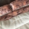 POŚCIEL Z WEŁNY WIELBŁĄDZIEJ CAMEL CAPPUCCINO KWIAT LOTOSU 160x200