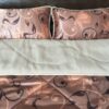 POŚCIEL Z WEŁNY WIELBŁĄDZIEJ CAMEL CAPPUCCINO KWIAT LOTOSU 160x200