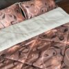 POŚCIEL Z WEŁNY WIELBŁĄDZIEJ CAMEL CAPPUCCINO KWIAT LOTOSU 160x200