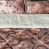 POŚCIEL Z WEŁNY WIELBŁĄDZIEJ CAMEL CAPPUCCINO KWIAT LOTOSU 160x200