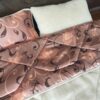 POŚCIEL Z WEŁNY WIELBŁĄDZIEJ CAMEL CAPPUCCINO KWIAT LOTOSU 160x200