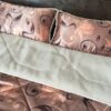 POŚCIEL Z WEŁNY WIELBŁĄDZIEJ CAMEL CAPPUCCINO KWIAT LOTOSU 160x200