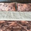 POŚCIEL Z WEŁNY WIELBŁĄDZIEJ CAMEL CAPPUCCINO KWIAT LOTOSU 160x200