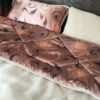 POŚCIEL Z WEŁNY WIELBŁĄDZIEJ CAMEL CAPPUCCINO KWIAT LOTOSU 160x200