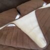 posciel-merynos-camel-ciemny-pasy-2 POŚCIEL Z WEŁNY CAMEL CIEMNY PASY + MERYNOS TUMBLER 160x200 + MATERAC