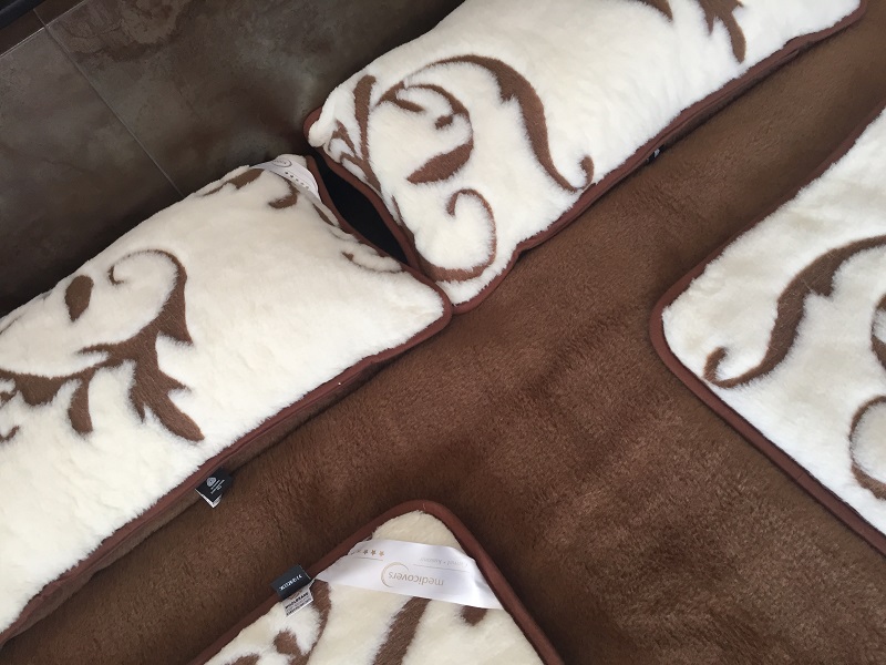 POŚCIEL Z WEŁNY KASZMIR SZLACHECKI + CAMEL CIEMNY 240X200 + MATERAC