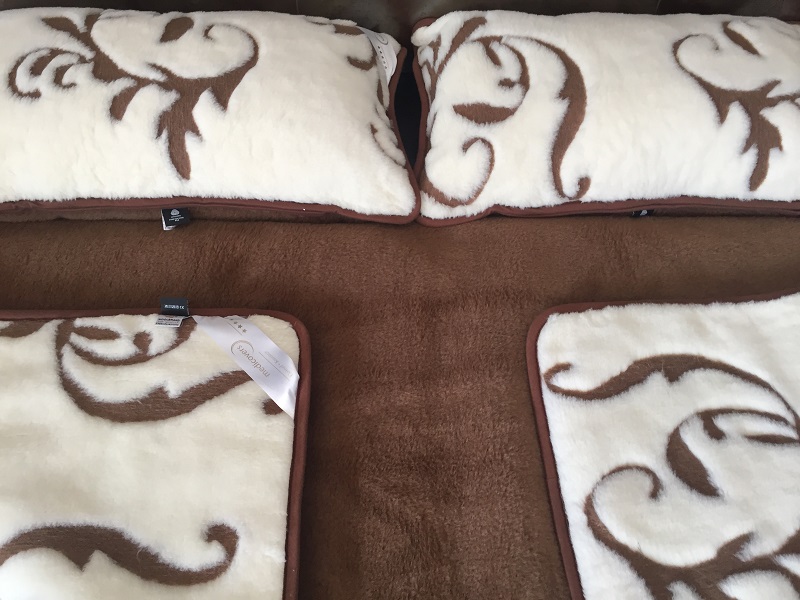 POŚCIEL Z WEŁNY KASZMIR SZLACHECKI + CAMEL CIEMNY 240X200 + MATERAC