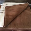 KOŁDRA Z WEŁNY CAMEL CIEMNY + MERYNOS TUMBLER GREKA 160x200