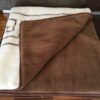 KOŁDRA Z WEŁNY CAMEL CIEMNY + MERYNOS TUMBLER GREKA 160x200