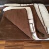 KOŁDRA Z WEŁNY CAMEL CIEMNY + MERYNOS TUMBLER GREKA 160x200