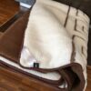 KOŁDRA Z WEŁNY CAMEL CIEMNY + MERYNOS TUMBLER GREKA 160x200