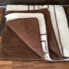 KOŁDRA Z WEŁNY CAMEL CIEMNY + MERYNOS TUMBLER GREKA 160x200