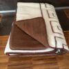 KOŁDRA Z WEŁNY CAMEL CIEMNY + MERYNOS TUMBLER GREKA 160x200