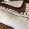 KOŁDRA Z WEŁNY CAMEL CIEMNY + MERYNOS TUMBLER GREKA 160x200