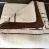 KOŁDRA Z WEŁNY CAMEL CIEMNY + MERYNOS TUMBLER GREKA 160x200