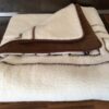 KOŁDRA Z WEŁNY CAMEL CIEMNY + MERYNOS TUMBLER GREKA 160x200