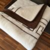 KOŁDRA Z WEŁNY CAMEL CIEMNY + MERYNOS TUMBLER GREKA 160x200