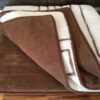 KOŁDRA Z WEŁNY CAMEL CIEMNY + MERYNOS TUMBLER GREKA 160x200