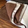 KOŁDRA Z WEŁNY CAMEL CIEMNY + MERYNOS TUMBLER GREKA 160x200