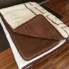 KOŁDRA Z WEŁNY CAMEL CIEMNY + MERYNOS TUMBLER GREKA 160x200