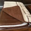 KOŁDRA Z WEŁNY CAMEL CIEMNY + MERYNOS TUMBLER GREKA 160x200