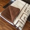 KOŁDRA Z WEŁNY CAMEL CIEMNY + MERYNOS TUMBLER GREKA 160x200