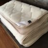 KOŁDRA Z WEŁNY CAMEL JASNY + KASZMIR CARO 180x200