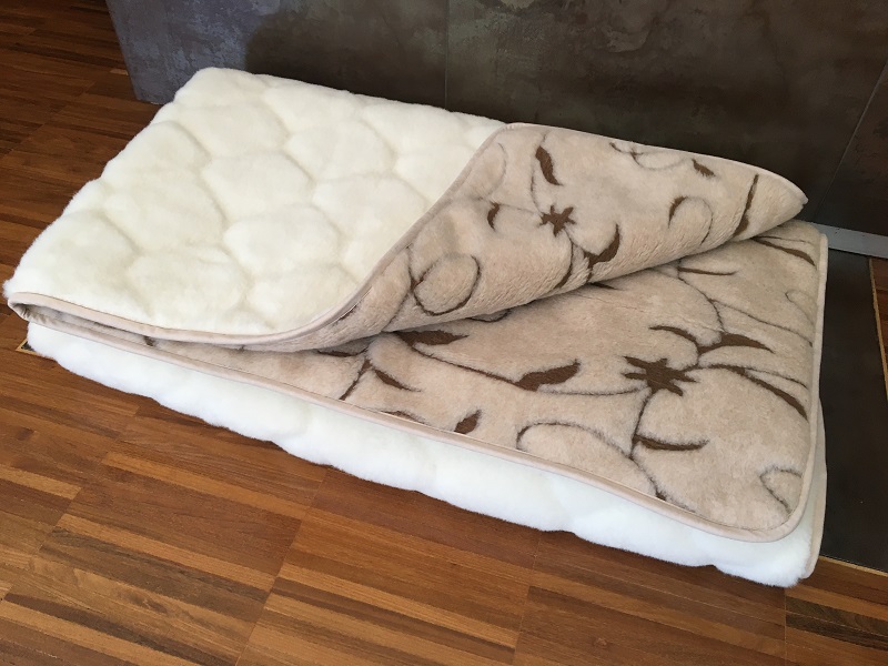 KOŁDRA Z WEŁNY CAMEL RAMPICANTI + KASZMIR CARO 180x200
