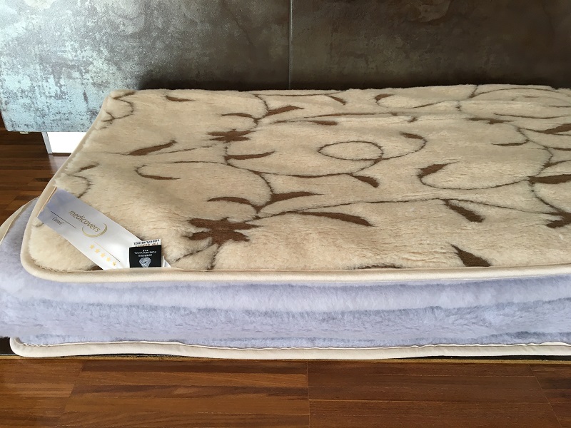 KOŁDRA Z WEŁNY ALPAKI ALPINA + CAMEL RAMPICANTI 140X200