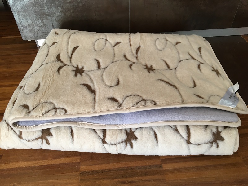 KOŁDRA Z WEŁNY ALPAKI ALPINA + CAMEL RAMPICANTI 140X200