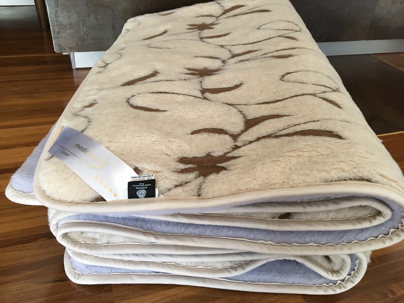 KOŁDRA Z WEŁNY ALPAKI ALPINA + CAMEL RAMPICANTI 140X200