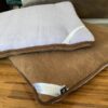 MATERAC Z WEŁNY ALPAKA ALPINA + CAMEL CIEMNY 100x200