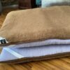 MATERAC Z WEŁNY ALPAKA ALPINA + CAMEL CIEMNY 100x200