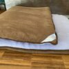 MATERAC Z WEŁNY ALPAKA ALPINA + CAMEL CIEMNY 100x200