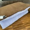 MATERAC Z WEŁNY ALPAKA ALPINA + CAMEL CIEMNY 100x200