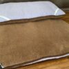 MATERAC Z WEŁNY ALPAKA ALPINA + CAMEL CIEMNY 100x200