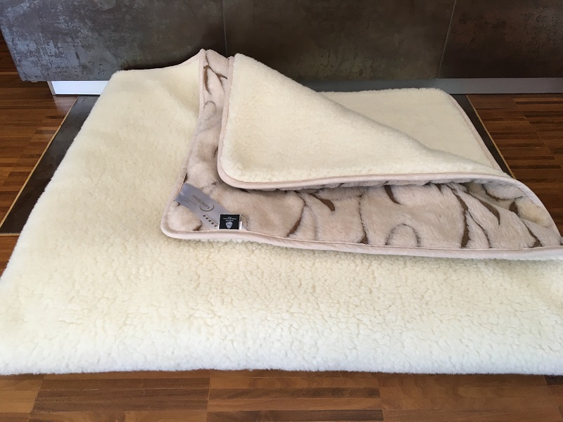POŚCIEL Z WEŁNY CAMEL RAMPICANTI + MERYNOS TUMBLER 240x200 + MATERAC