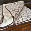 POŚCIEL Z WEŁNY KASZMIR GIRAFFE + KASZMIR CARO 140X200 + PODKŁAD