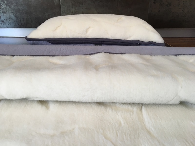 POŚCIEL Z WEŁNY ALPAKI ALPINA + KASZMIR BENJAMIN BIAŁY 140x200