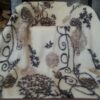 KOC Z WEŁNY MERYNOS BIAŁY FIORI 140X200