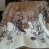 KOC Z WEŁNY MERYNOS CAPPUCCINO FIORI 160X200