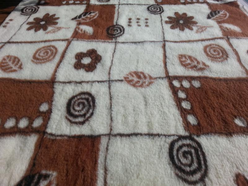 KOC Z WEŁNY MERYNOS JESIEŃ 220X200