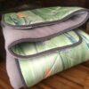 12 KOŁDRA Z WEŁNY ALPAKI SILVER ALPAKA ŻÓŁTE TULIPANY 240x200