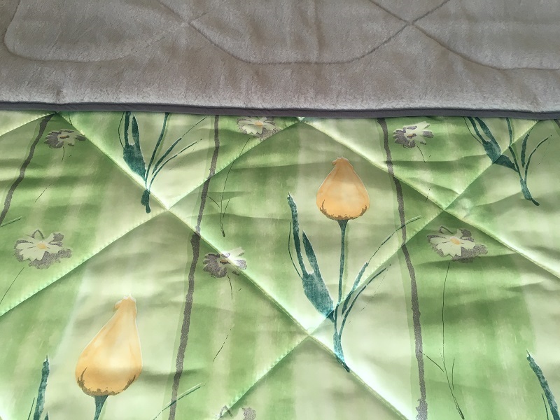 KOŁDRA Z WEŁNY ALPAKI SILVER ALPAKA ŻÓŁTE TULIPANY 240x200