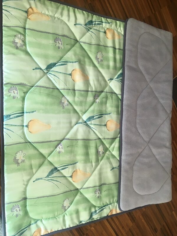 9 KOŁDRA Z WEŁNY ALPAKI SILVER ALPAKA ŻÓŁTE TULIPANY 240x200